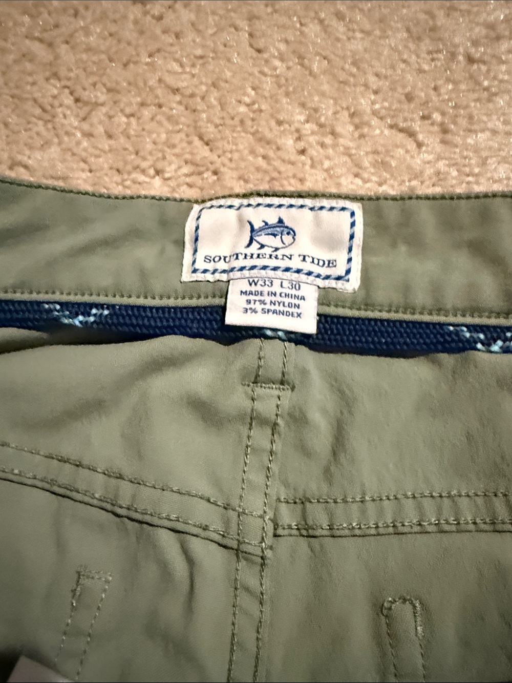 Southern Tide Olive Green Chinos - Picture 5 of 8